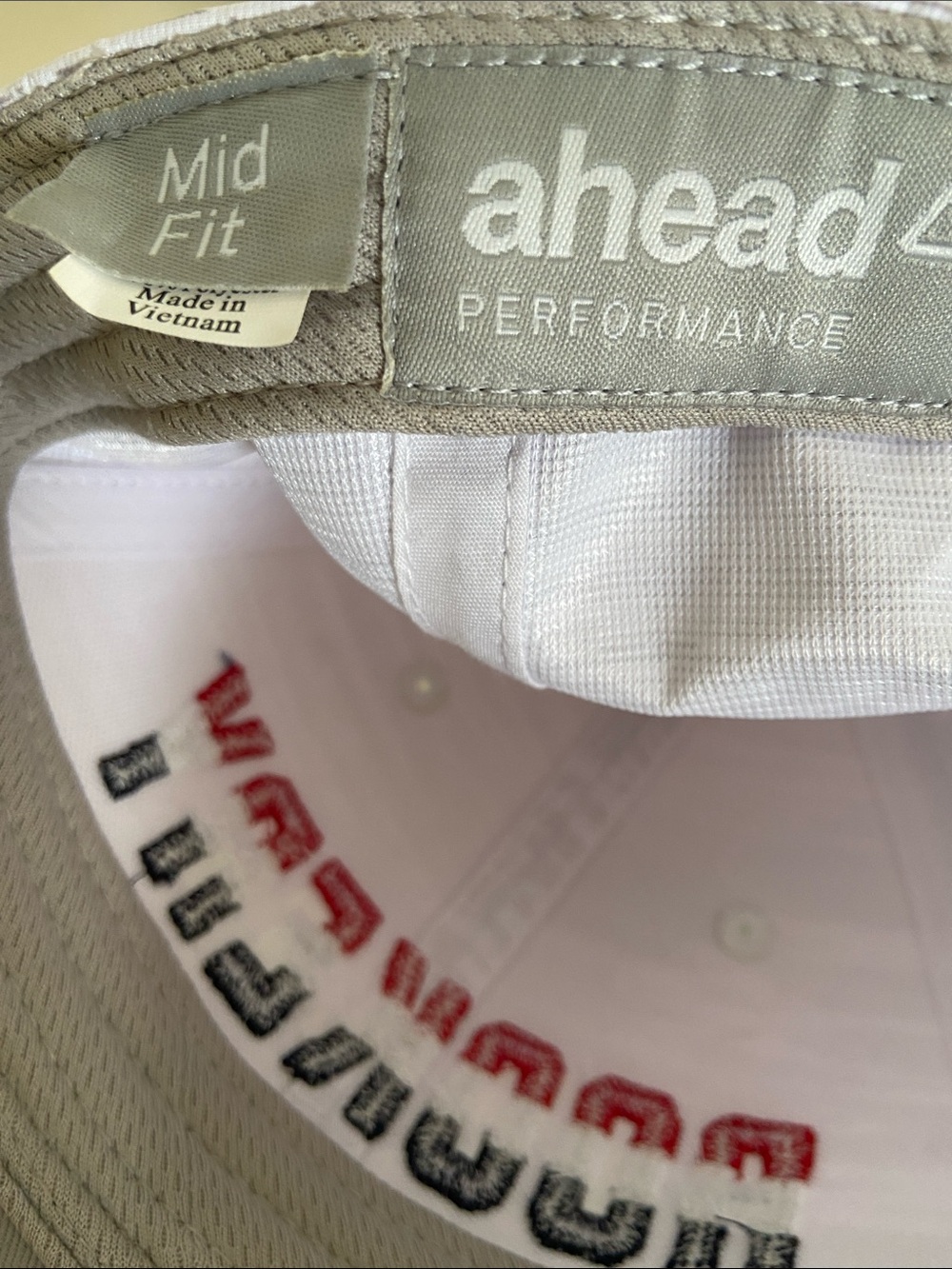 Ahead Mid-Fit Performance Baseball Cap - Picture 5 of 5